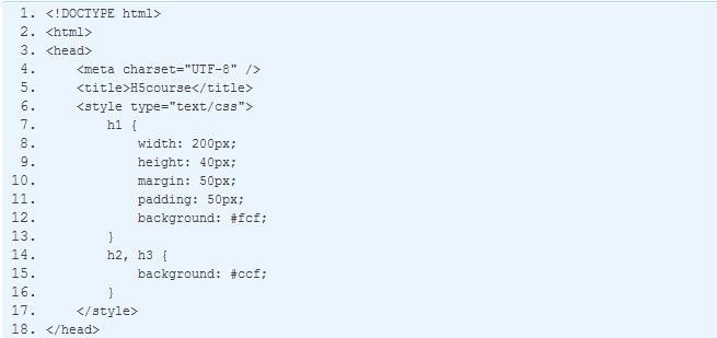 HTML行块元素讲解及html5元素的分类