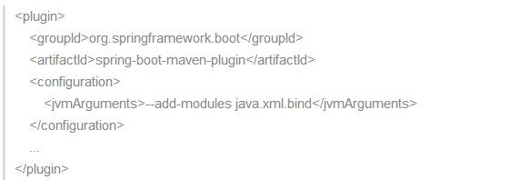 将 spring boot 应用程序迁移到Java9 兼容性